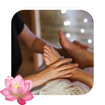 Massage ayurvédique Padabhyanga au bol kansu - pieds
